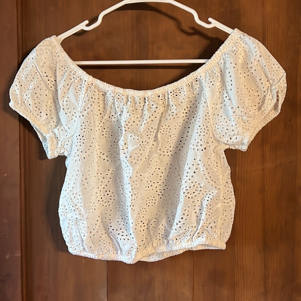 Medium Crop Bundle American Eagle Eyelet Crop & K… - image 7